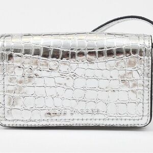 Marc Jacobs Silver Croc-Embossed Women's Bag